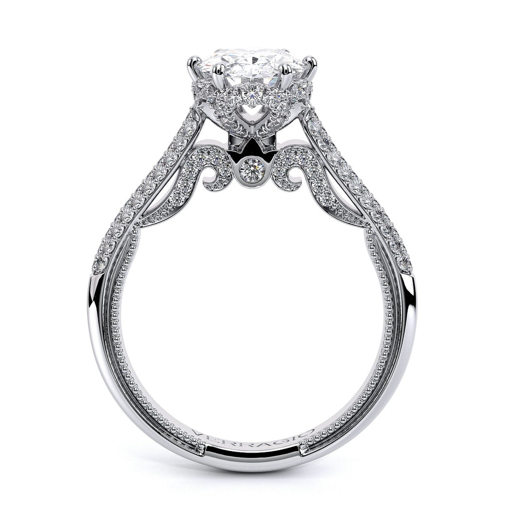 Insignia Oval Diamond Tiara Engagement Ring