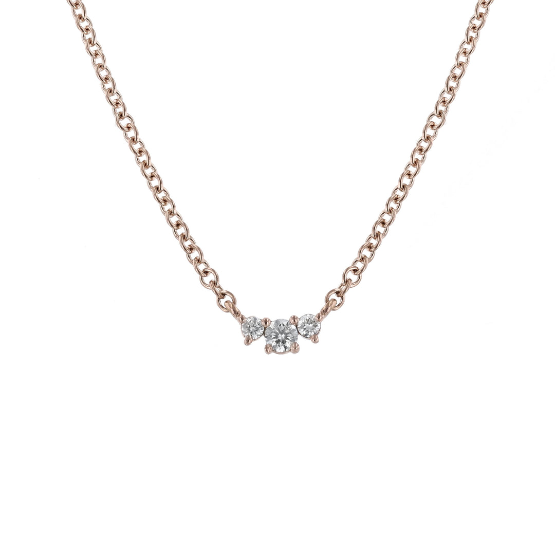Past Present & Future Diamond Necklace, Mini