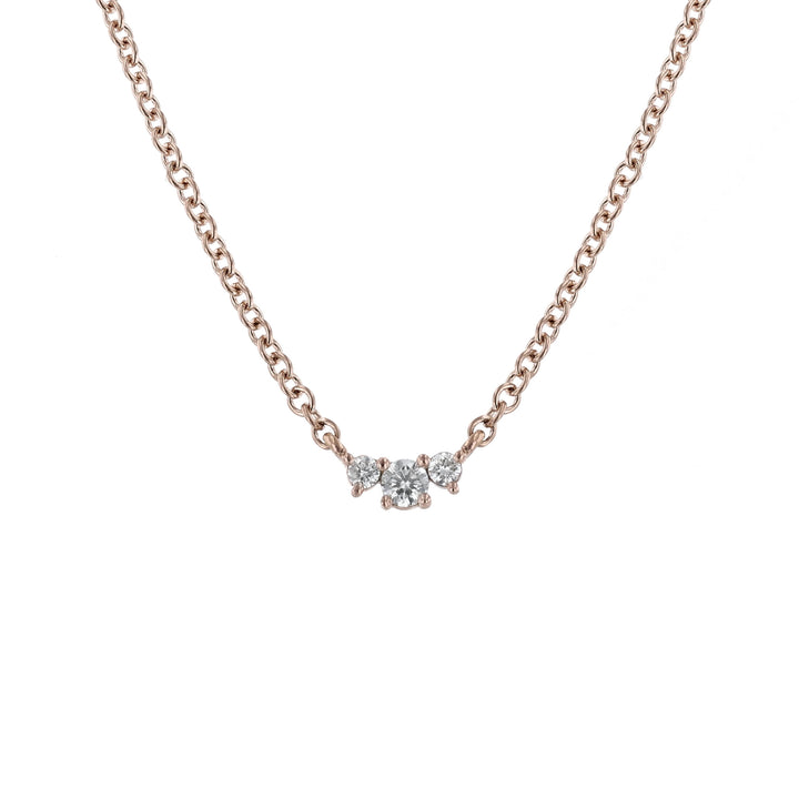 Past Present & Future Diamond Necklace, Mini