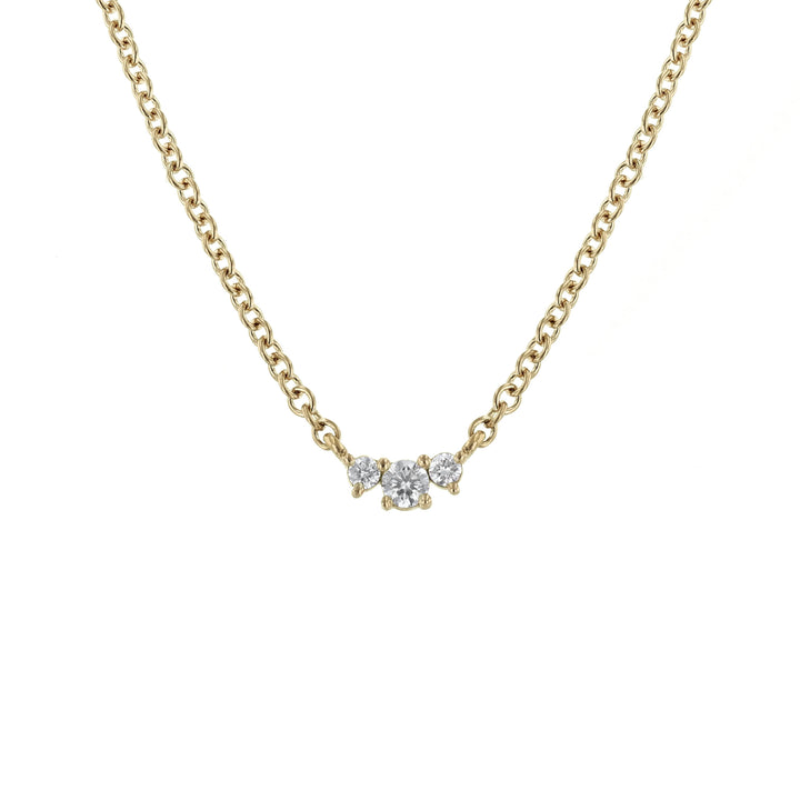 Past Present & Future Diamond Necklace, Mini