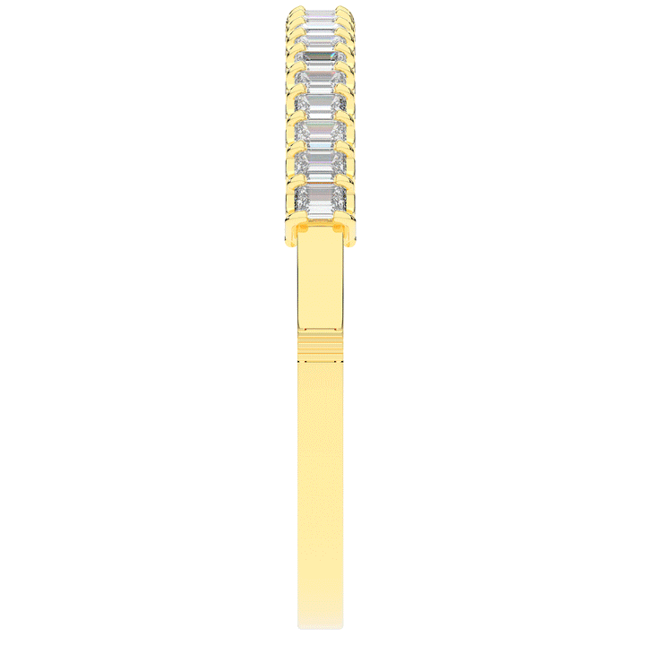 6.50CT.TW EMERALD CUT LAB DIAMOND BANGLE - Nazarelle