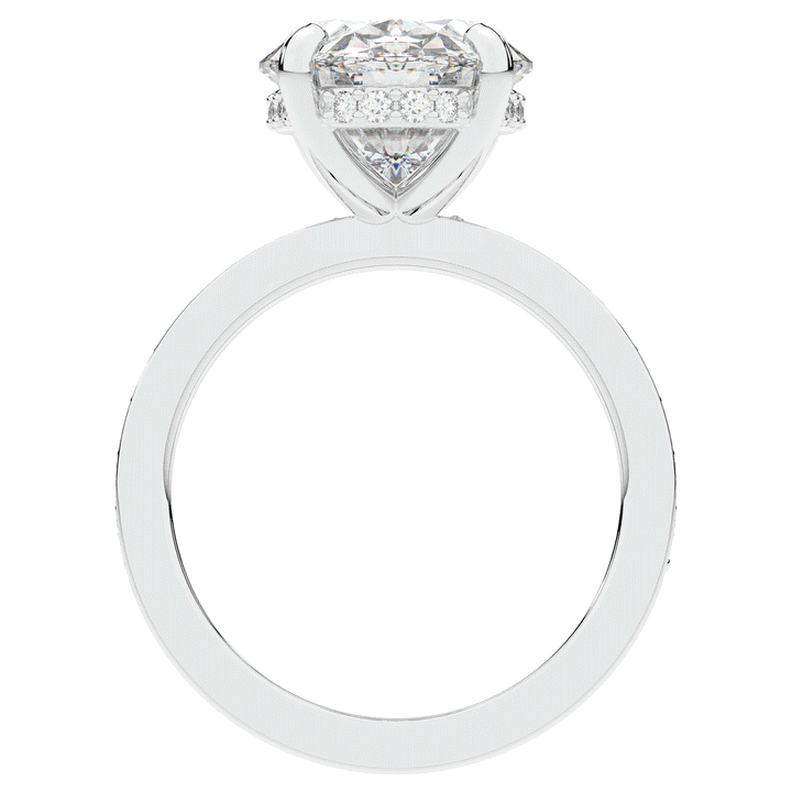 4.30CT.TW OVAL LAB DIAMOND BAND ENGAGEMENT RING