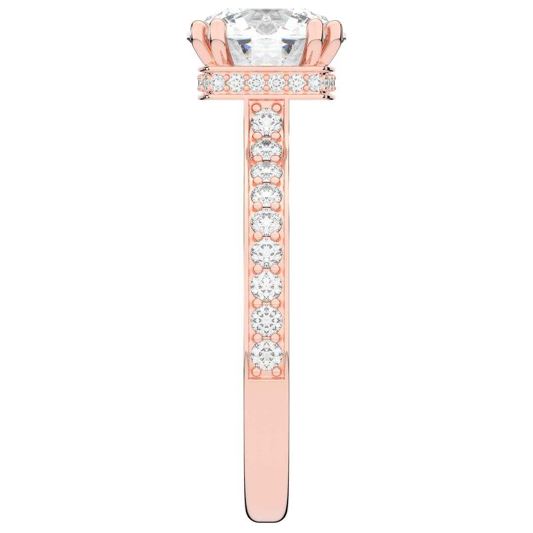 2.60CT.TW ROUND LAB DIAMOND SOLITAIRE ENGAGEMENT RING - Nazarelle