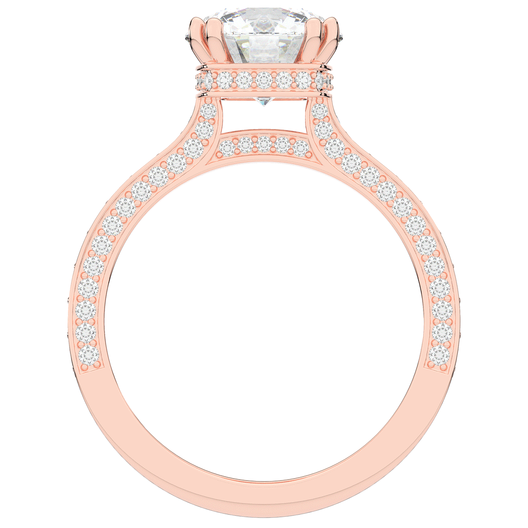 2.60CT.TW ROUND LAB DIAMOND SOLITAIRE ENGAGEMENT RING - Nazarelle