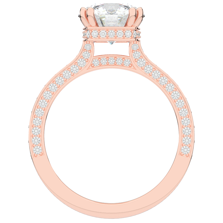 2.60CT.TW ROUND LAB DIAMOND SOLITAIRE ENGAGEMENT RING - Nazarelle
