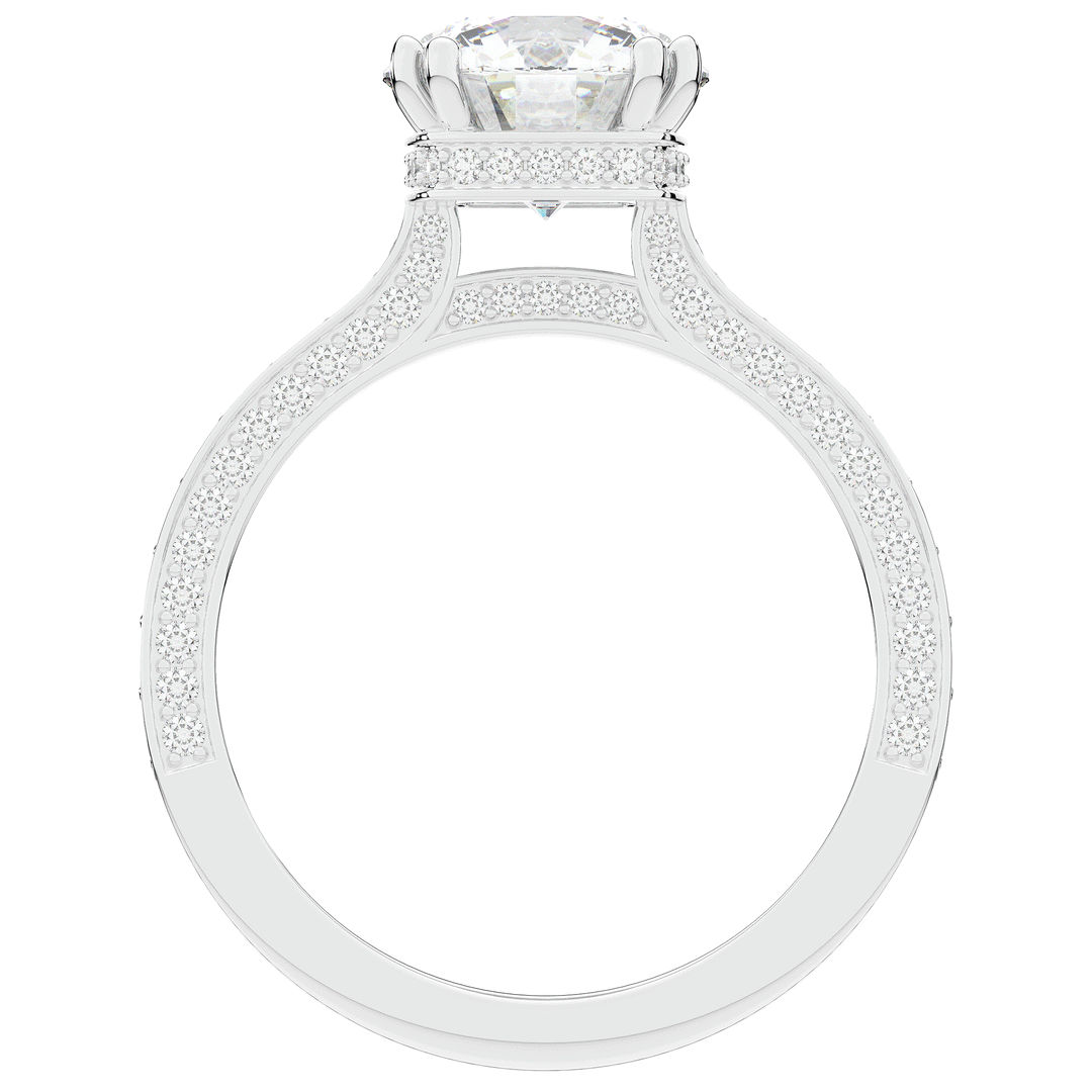 2.60CT.TW ROUND LAB DIAMOND SOLITAIRE ENGAGEMENT RING - Nazarelle