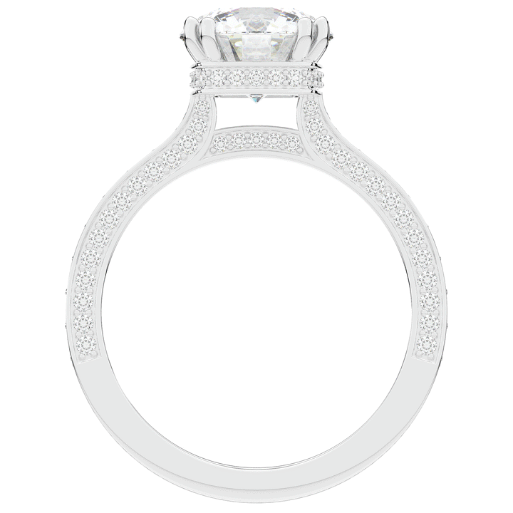 2.60CT.TW ROUND LAB DIAMOND SOLITAIRE ENGAGEMENT RING - Nazarelle