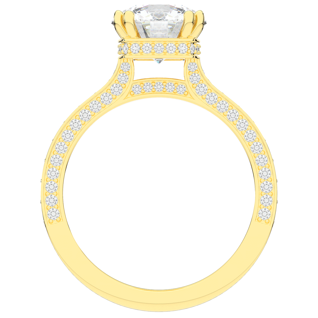 2.60CT.TW ROUND LAB DIAMOND SOLITAIRE ENGAGEMENT RING - Nazarelle