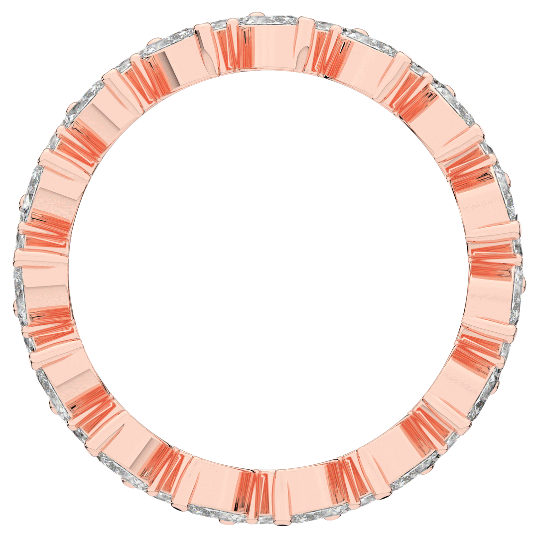 1.30CT.TW MARQUISE LAB DIAMOND ETERNITY WEDDING BAND - Nazarelle