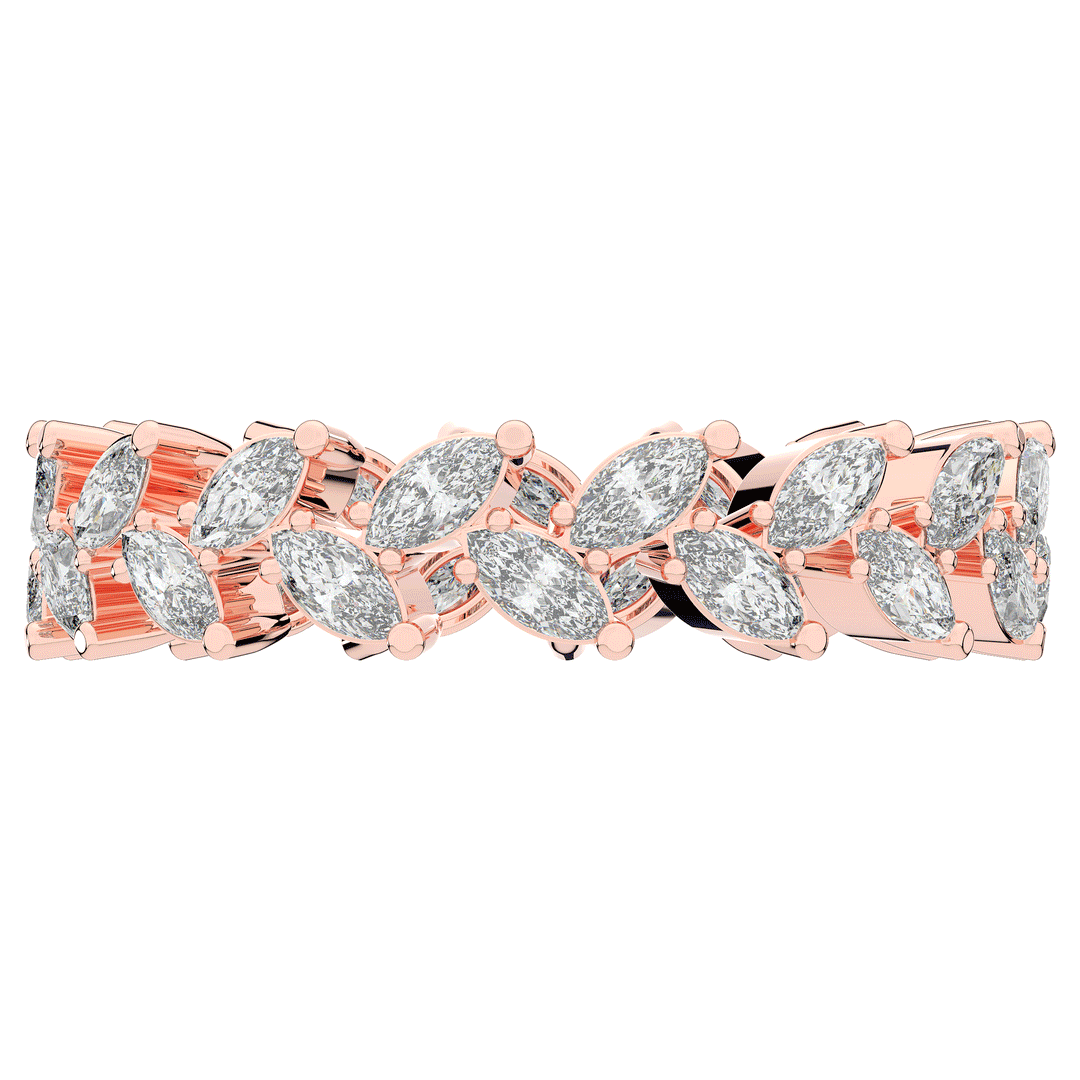 1.30CT.TW MARQUISE LAB DIAMOND ETERNITY WEDDING BAND - Nazarelle