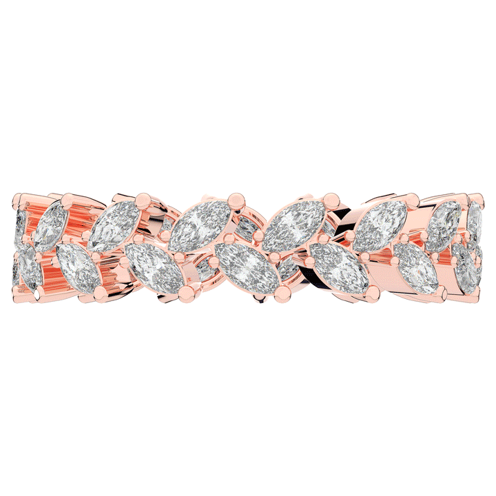 1.30CT.TW MARQUISE LAB DIAMOND ETERNITY WEDDING BAND - Nazarelle