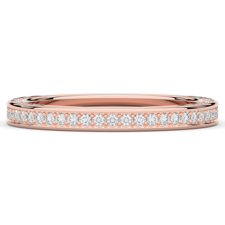 0.60CT.TW ROUND LAB DIAMOND ETERNITY WEDDING BAND - Nazarelle