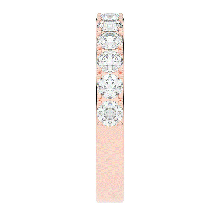 1.00CT.TW ROUND LAB DIAMOND WEDDING BAND - Nazarelle