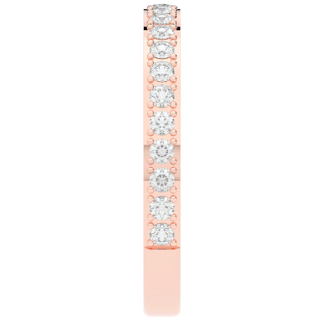 0.35CT.TW ROUND LAB DIAMOND WEDDING BAND - Nazarelle