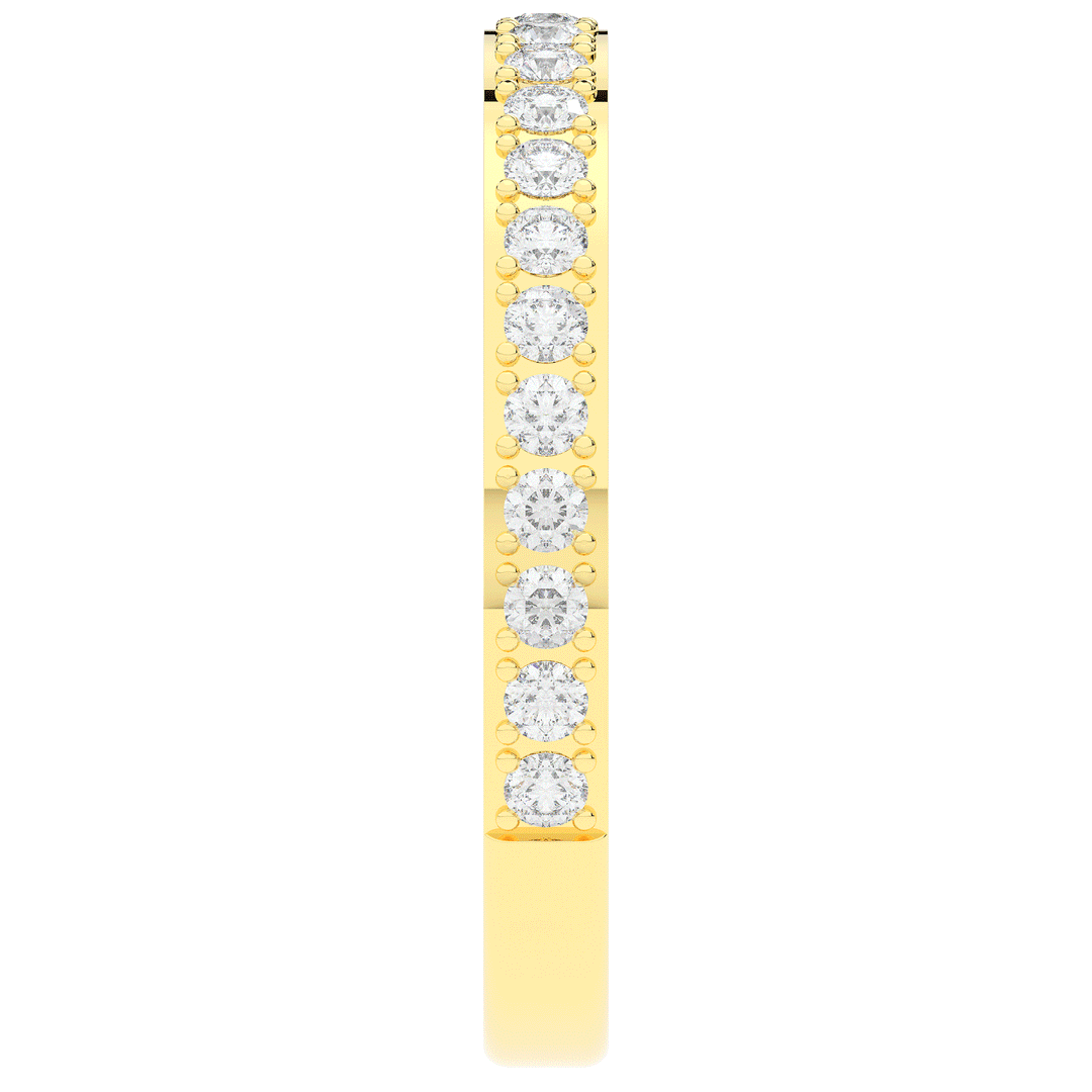 0.35CT.TW ROUND LAB DIAMOND WEDDING BAND - Nazarelle