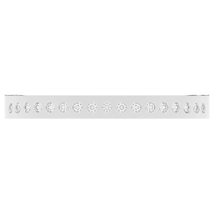 4.50CT.TW ROUND LAB DIAMOND ETERNITY BEZEL SET BANGLE - Nazarelle
