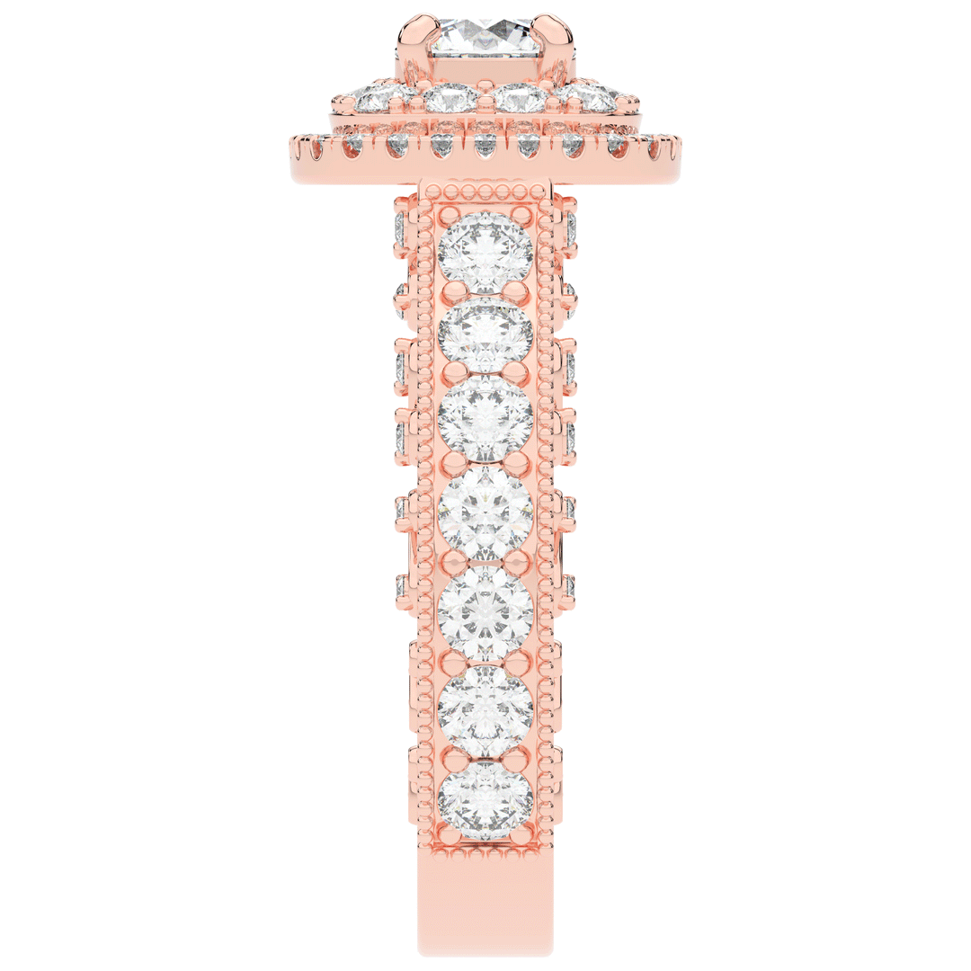 2.30CT.TW ROUND LAB DIAMOND ENGAGEMENT RING - Nazarelle