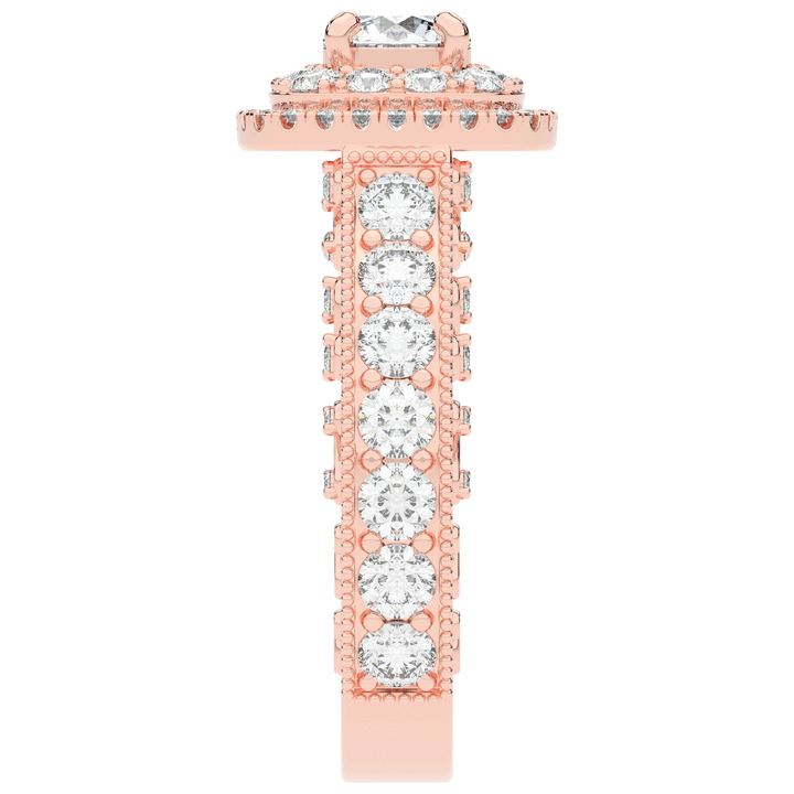 2.30CT.TW ROUND LAB DIAMOND ENGAGEMENT RING - Nazarelle