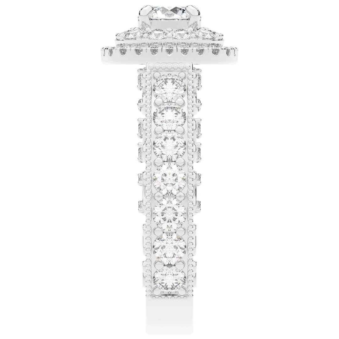 2.30CT.TW ROUND LAB DIAMOND ENGAGEMENT RING - Nazarelle