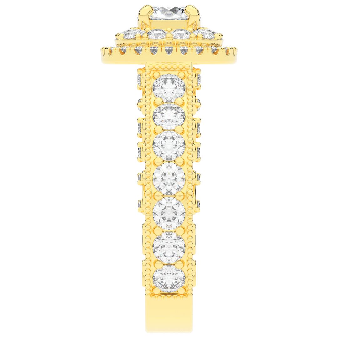 2.30CT.TW ROUND LAB DIAMOND ENGAGEMENT RING - Nazarelle