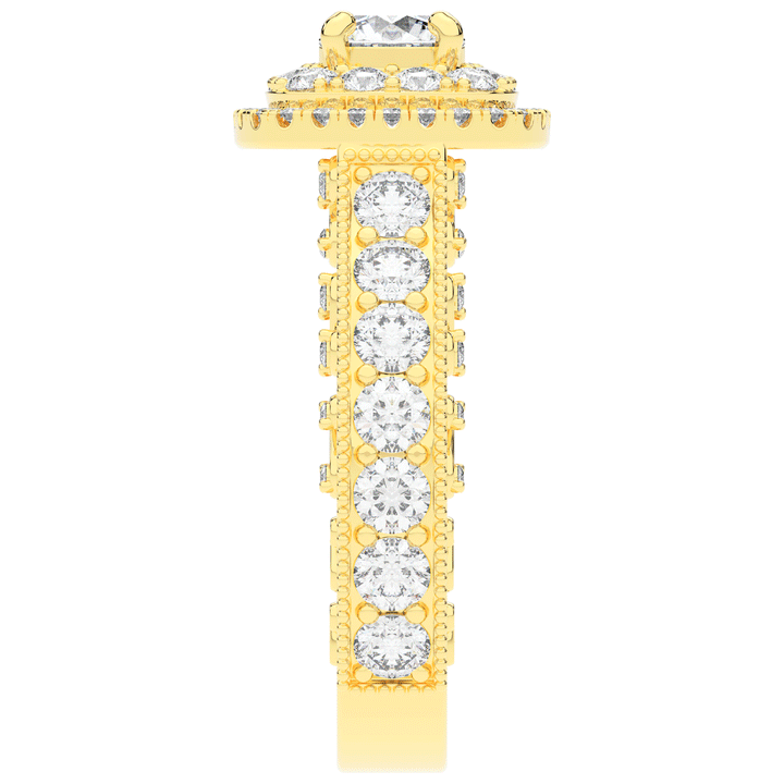 2.30CT.TW ROUND LAB DIAMOND ENGAGEMENT RING - Nazarelle