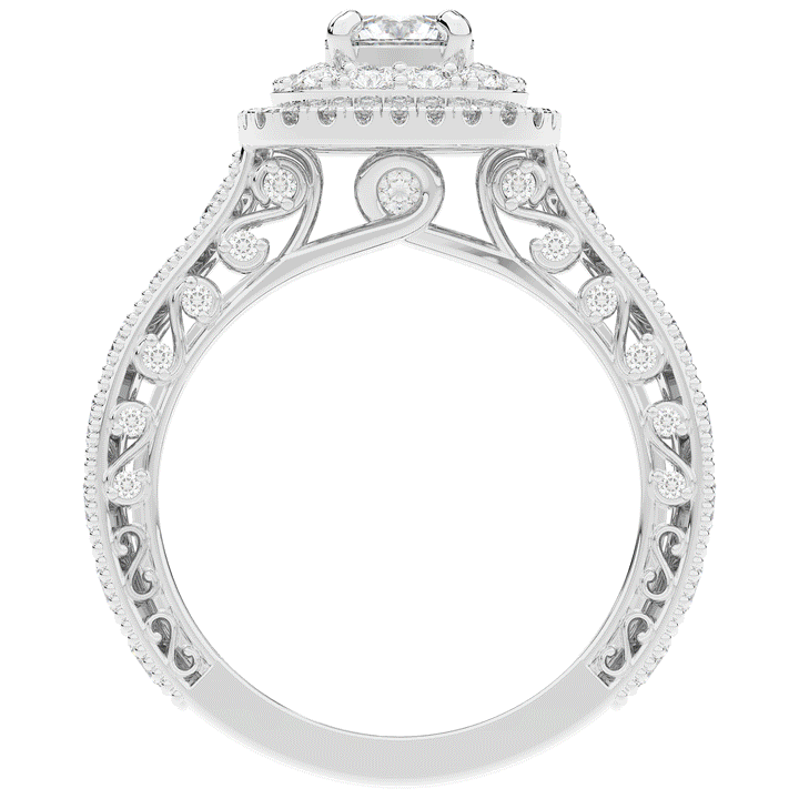 2.30CT.TW ROUND LAB DIAMOND ENGAGEMENT RING - Nazarelle