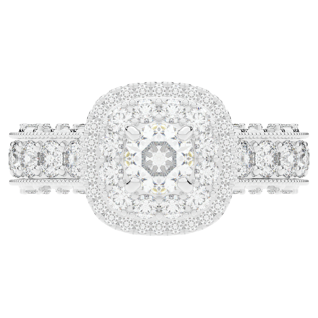 2.30CT.TW ROUND LAB DIAMOND ENGAGEMENT RING - Nazarelle