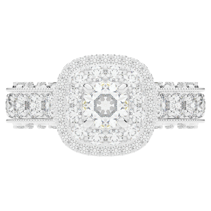 2.30CT.TW ROUND LAB DIAMOND ENGAGEMENT RING - Nazarelle