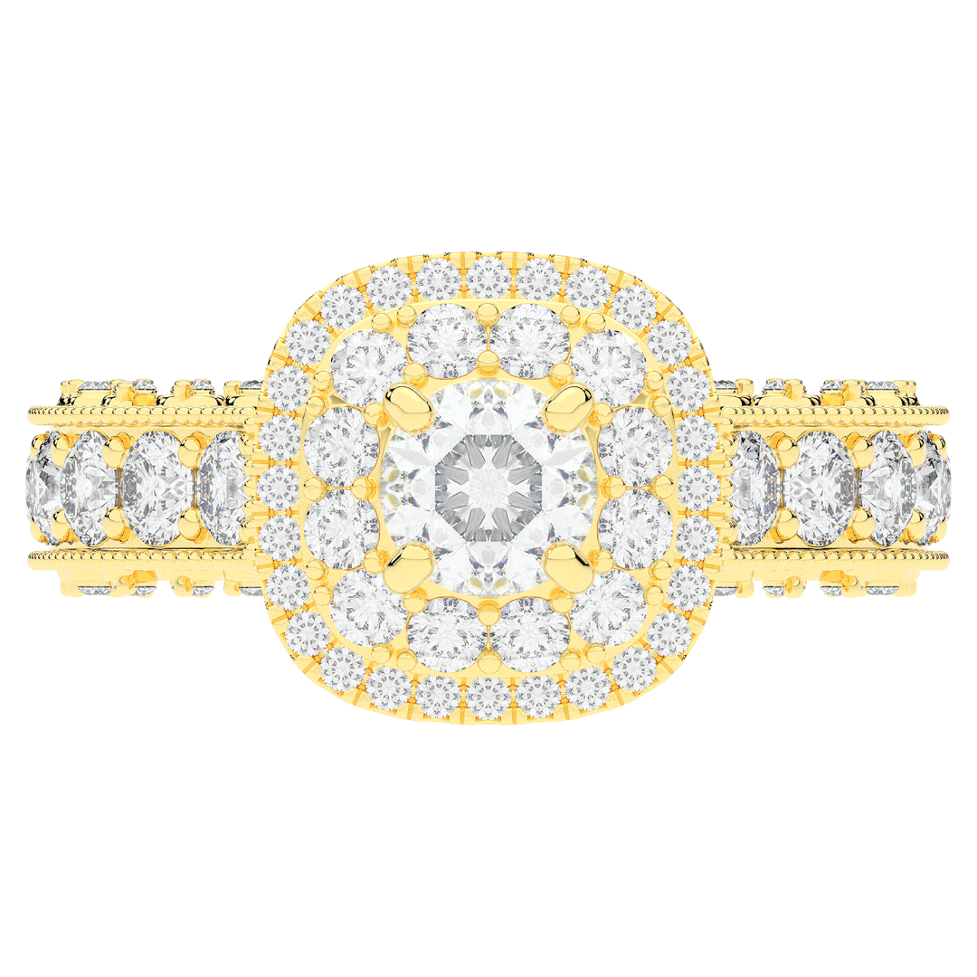 2.30CT.TW ROUND LAB DIAMOND ENGAGEMENT RING - Nazarelle