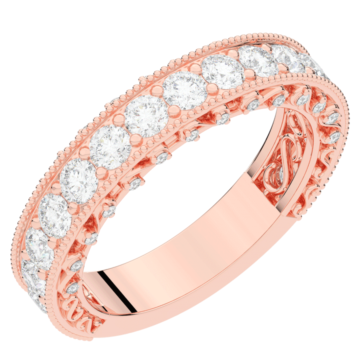 1.45CT.TW ROUND LAB DIAMOND WEDDING BAND - Nazarelle