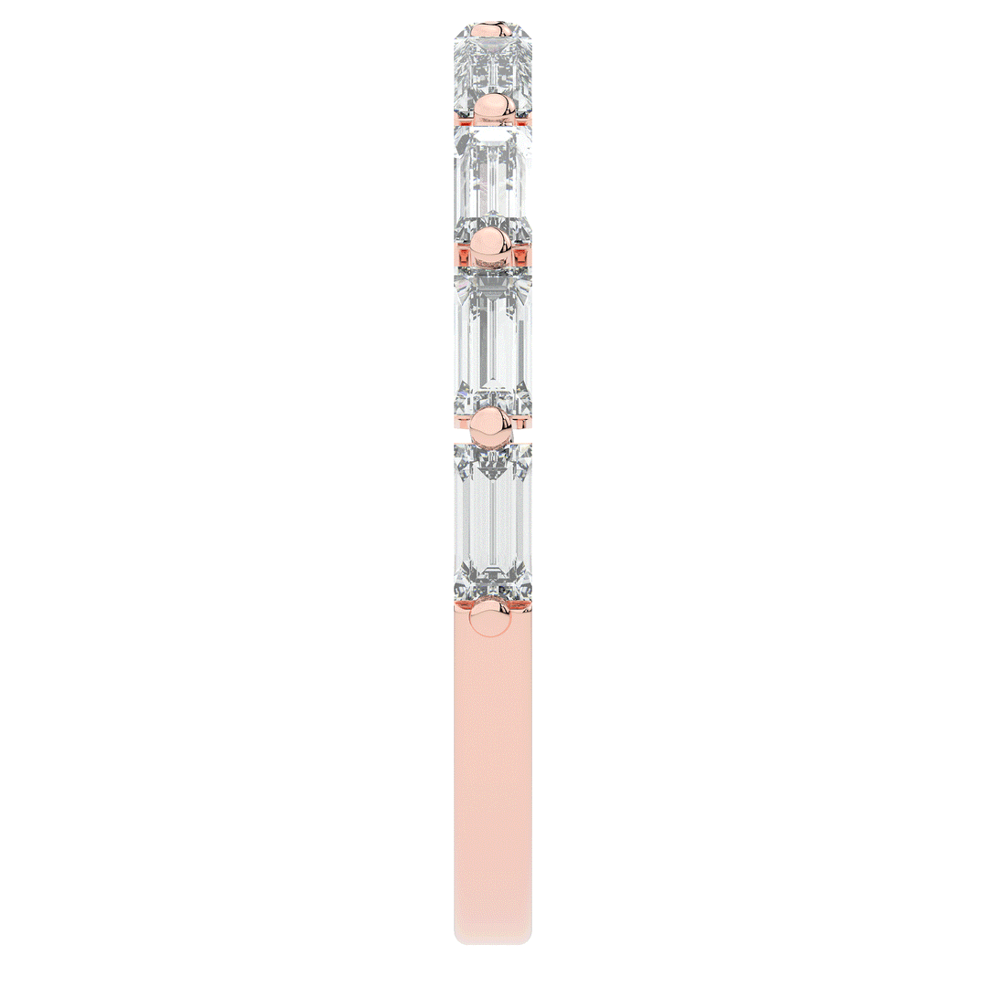 0.70CT.TW BAGUETTE LAB DIAMOND WEDDING BAND - Nazarelle