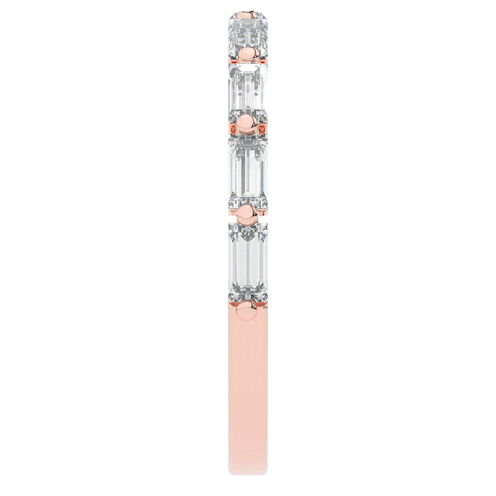 0.70CT.TW BAGUETTE LAB DIAMOND WEDDING BAND - Nazarelle