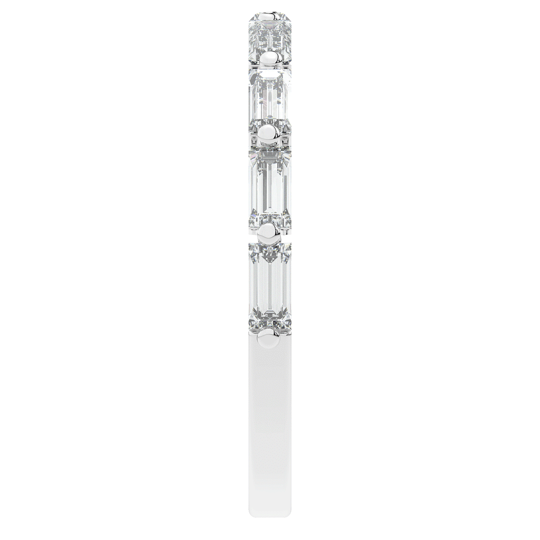0.70CT.TW BAGUETTE LAB DIAMOND WEDDING BAND - Nazarelle