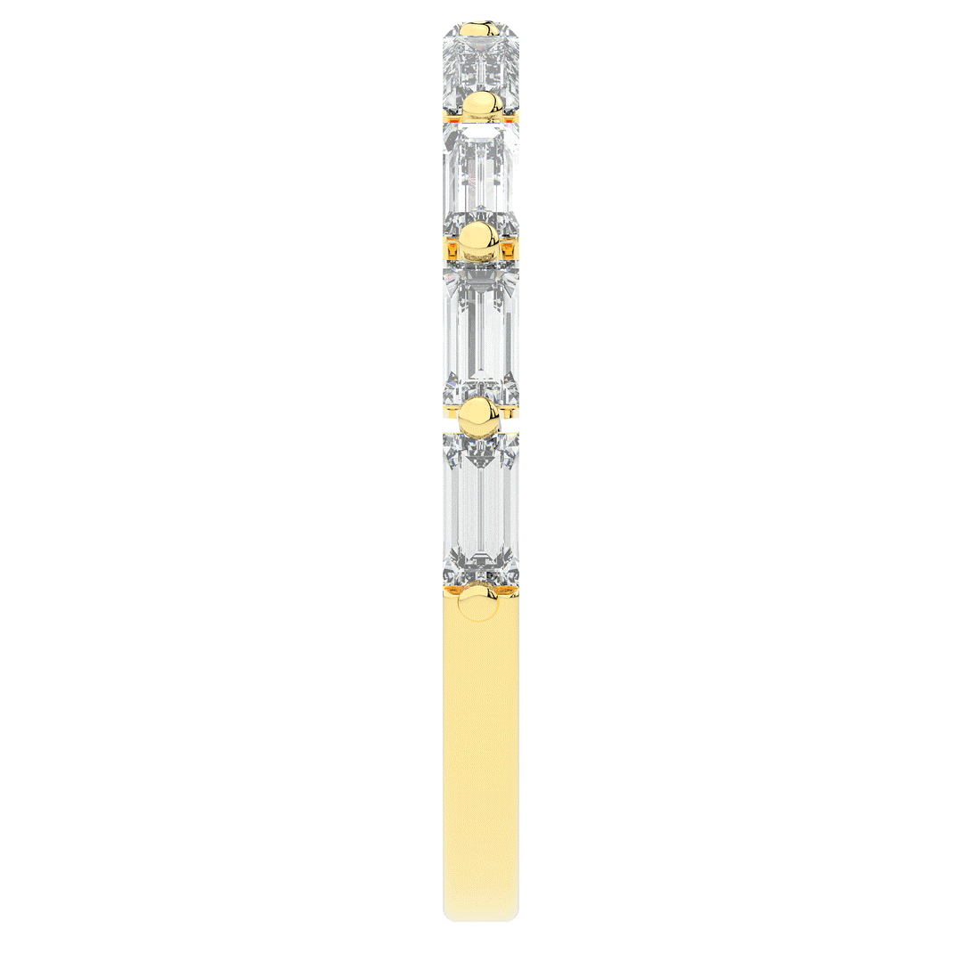 0.70CT.TW BAGUETTE LAB DIAMOND WEDDING BAND - Nazarelle