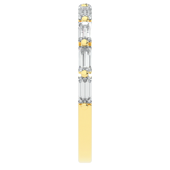 0.70CT.TW BAGUETTE LAB DIAMOND WEDDING BAND - Nazarelle