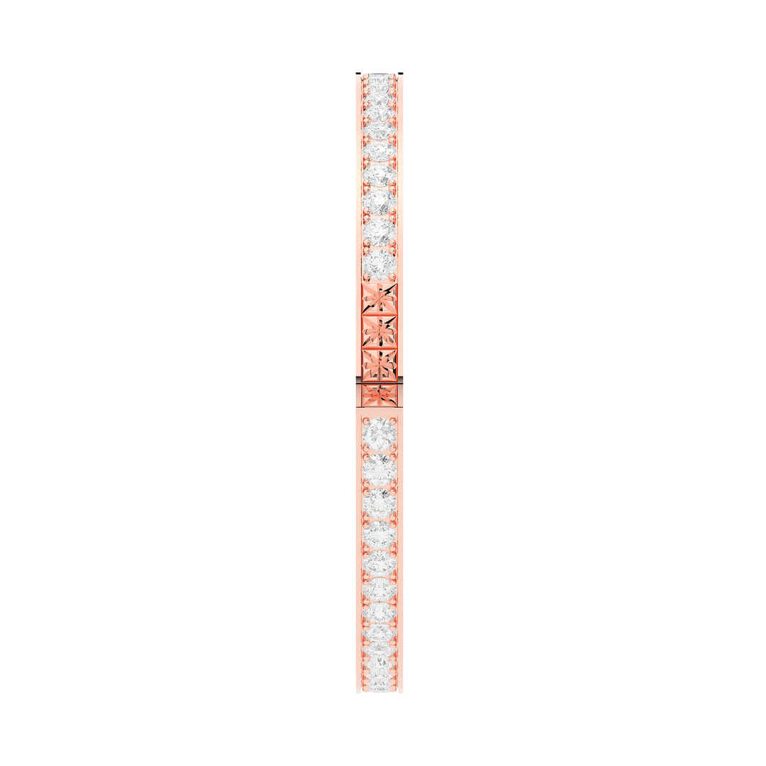 5.10CT.TW ROUND LAB DIAMOND BANGLE - Nazarelle