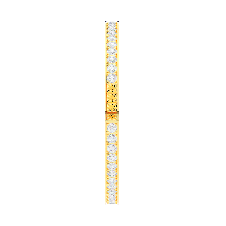 5.10CT.TW ROUND LAB DIAMOND BANGLE - Nazarelle