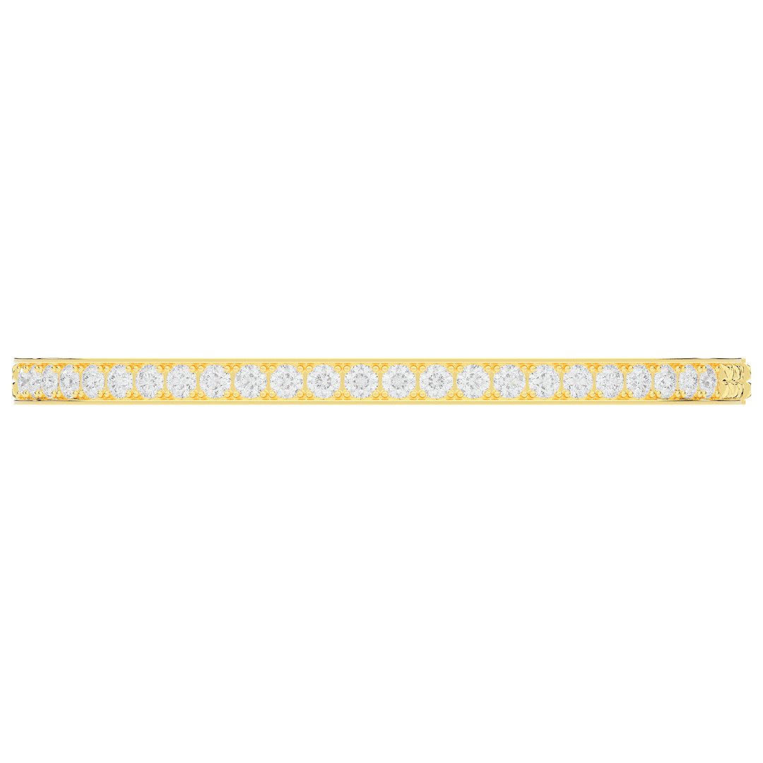 5.10CT.TW ROUND LAB DIAMOND BANGLE - Nazarelle