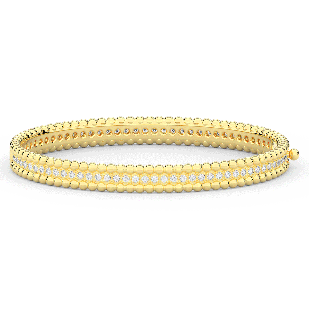 1.20CT.TW ROUND LAB DIAMOND ETERNITY BANGLE - Nazarelle