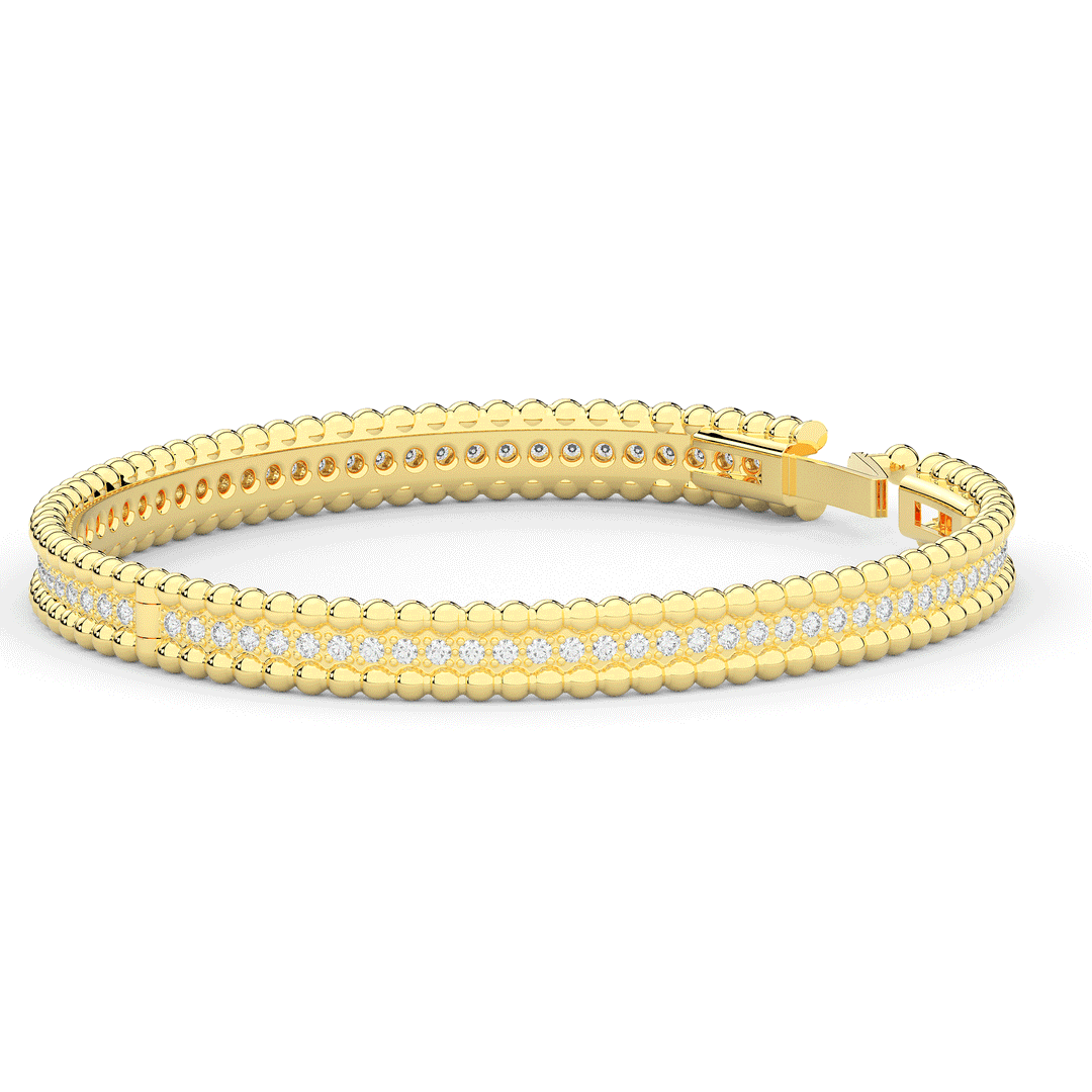 1.20CT.TW ROUND LAB DIAMOND ETERNITY BANGLE - Nazarelle