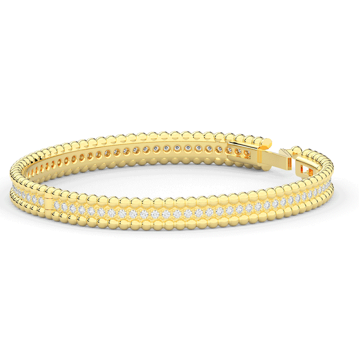 1.20CT.TW ROUND LAB DIAMOND ETERNITY BANGLE - Nazarelle