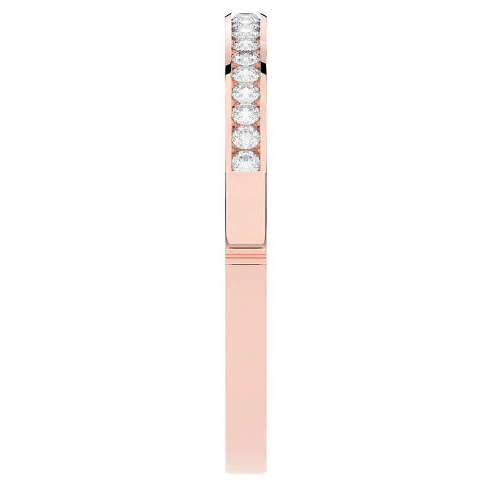 2.75CT.TW ROUND LAB CHANNEL SET DIAMOND BANGLE - Nazarelle