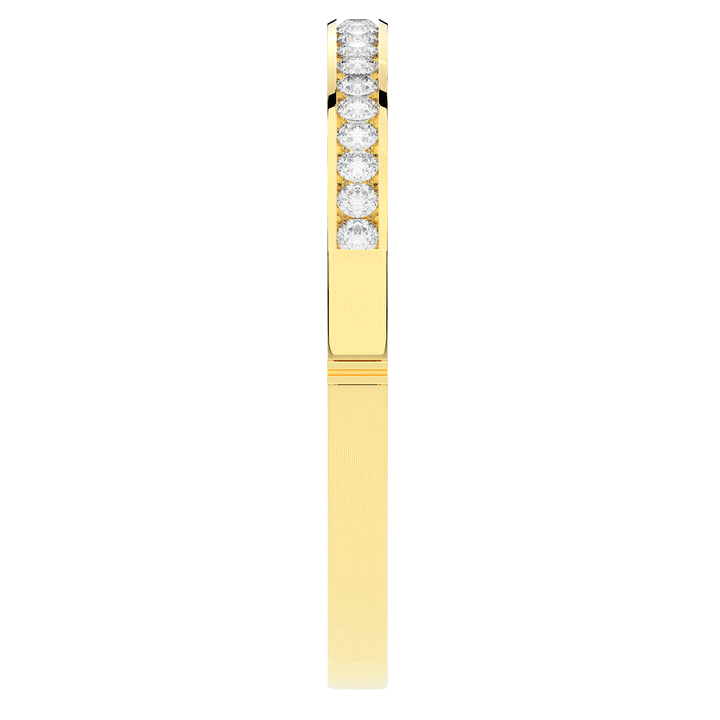 2.75CT.TW ROUND LAB CHANNEL SET DIAMOND BANGLE - Nazarelle