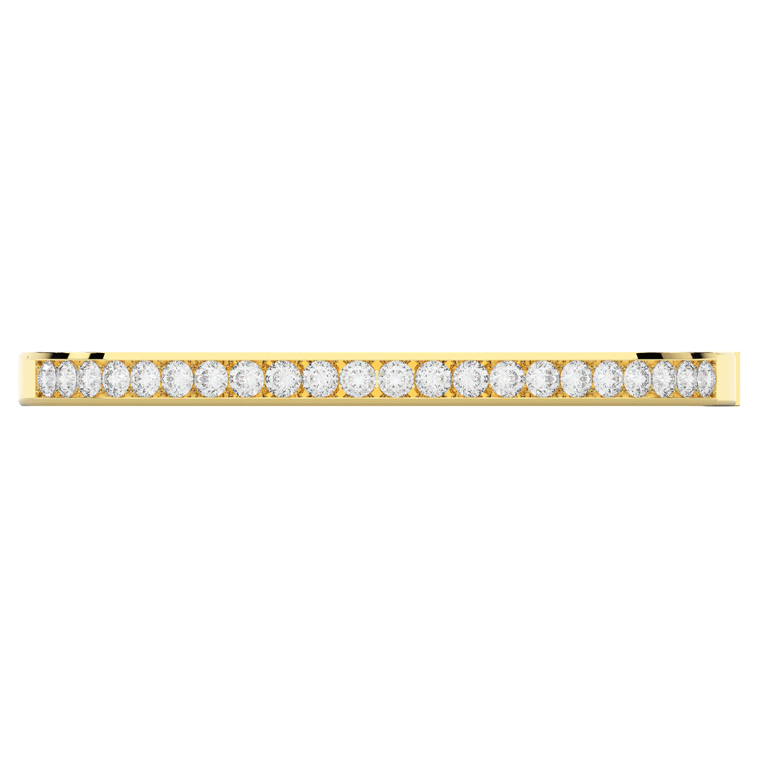 2.75CT.TW ROUND LAB CHANNEL SET DIAMOND BANGLE - Nazarelle