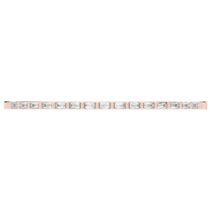 1.50CT.TW BAGUETTE LAB DIAMOND SHARED PRONG BANGLE - Nazarelle