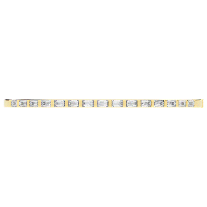 1.50CT.TW BAGUETTE LAB DIAMOND SHARED PRONG BANGLE - Nazarelle
