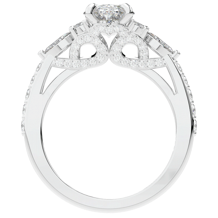 1.35CT.TW OVAL LAB DIAMOND ENGAGEMENT RING - Nazarelle
