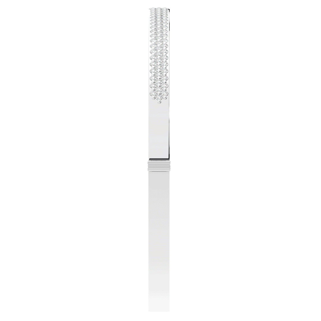 0.75CT.TW 3 ROW ROUND LAB DIAMOND  BANGLE - Nazarelle