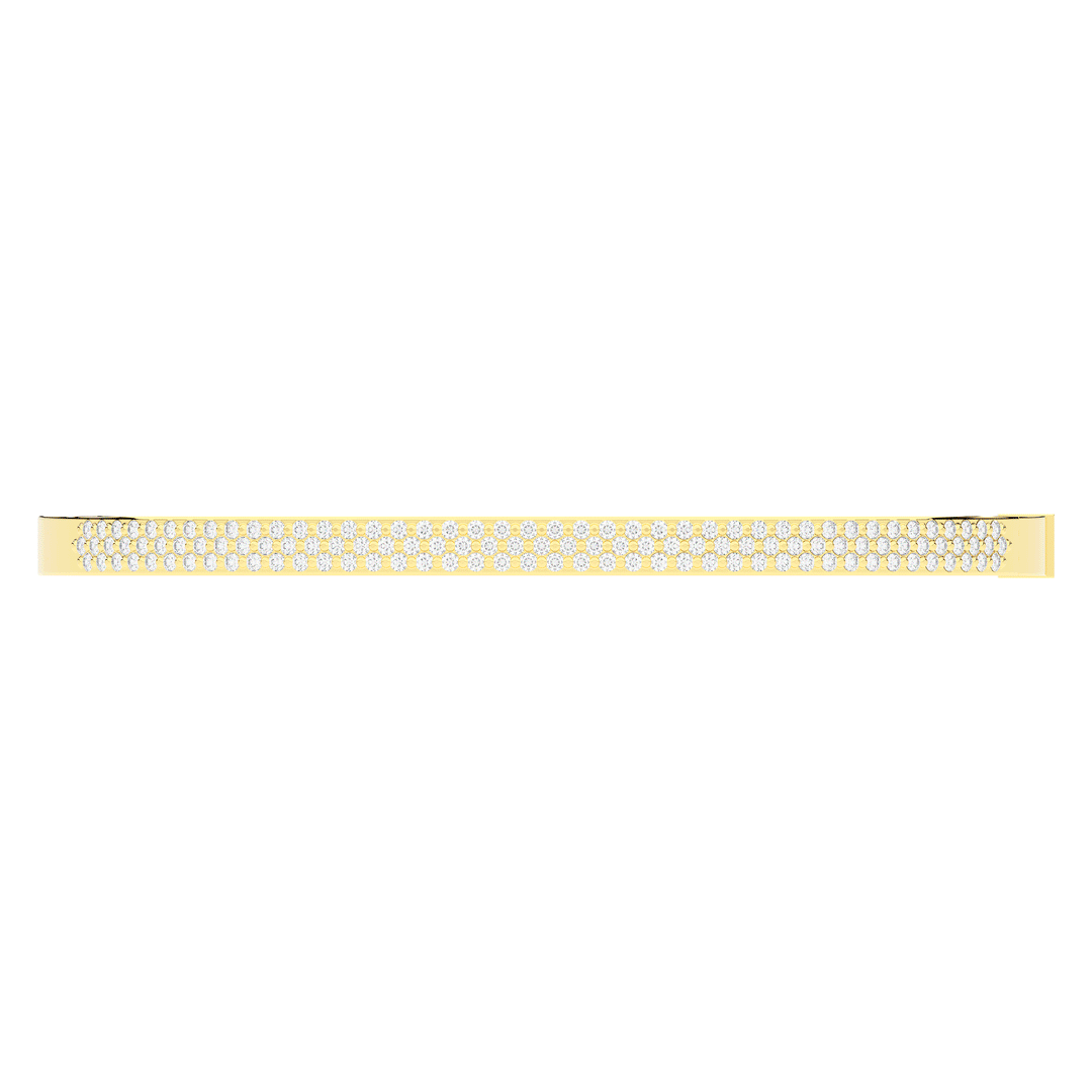 0.75CT.TW 3 ROW ROUND LAB DIAMOND  BANGLE - Nazarelle
