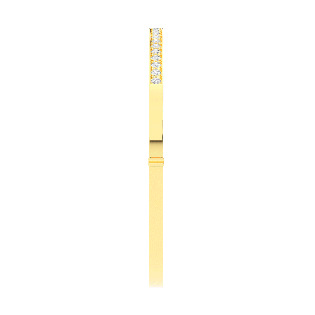 0.90CT.TW ROUND LAB DIAMOND BANGLE - Nazarelle